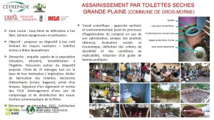 Assainissement par toilettes seches - Grande Plaine